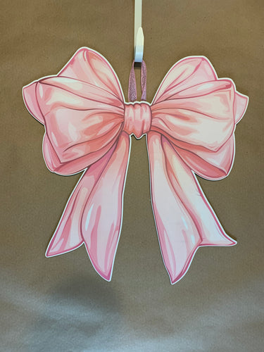 Pink Bow Door Hanger