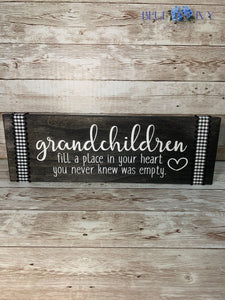 Shelf Sitter Plaque - Grandchildren