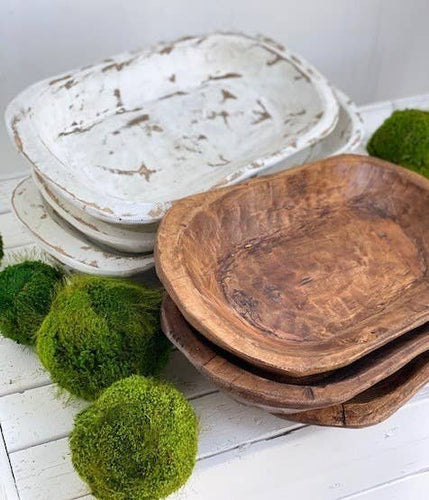 Dough Bowl // Medium Carved Bowl