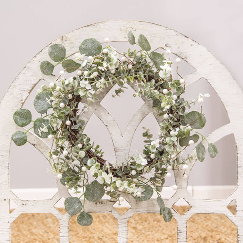 Wreath - Glitter Frosted Eucalyptus Wreath