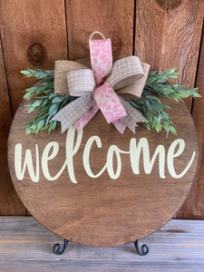 Round - Welcome Sign, 16"