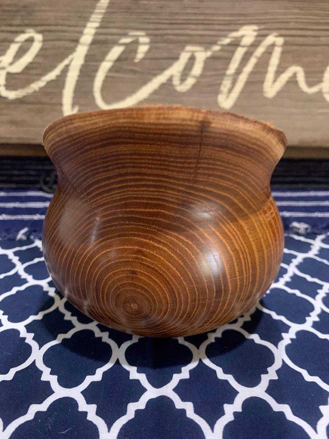 Carved Bowl // Live edge Osage Orange Bowl