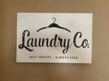 Load image into Gallery viewer, Reclaimed Diagonal Pallet - Laundry Co. Sign
