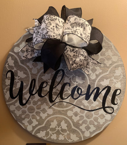Round - Welcome Sign, 18